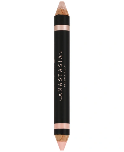 Shop Anastasia Beverly Hills Highlighting Duo Pencil In Matte Camille/sand Shimmer