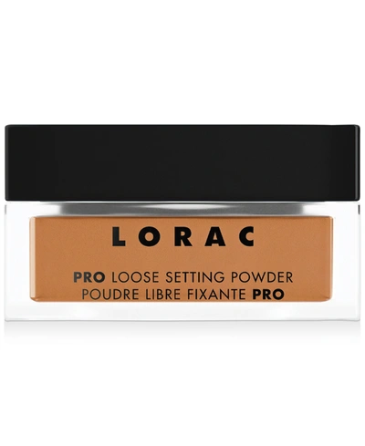 Shop Lorac Pro Loose Setting Powder In Cinnamon