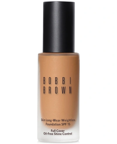 Shop Bobbi Brown Skin Long-wear Weightless Foundation Spf 15, 1-oz. In Cool Natural (c-) Medium Beige With Pink