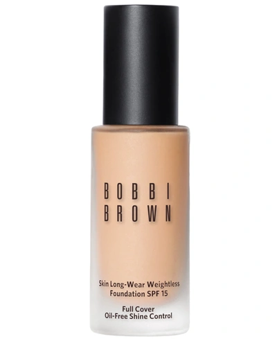 Shop Bobbi Brown Skin Long-wear Weightless Foundation Spf 15, 1-oz. In Warm Porcelain