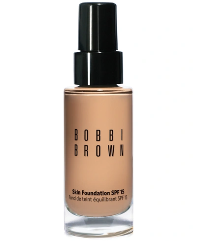 Shop Bobbi Brown Skin Foundation Spf 15, 1 oz In . Beige (medium Beige With Neutral Under