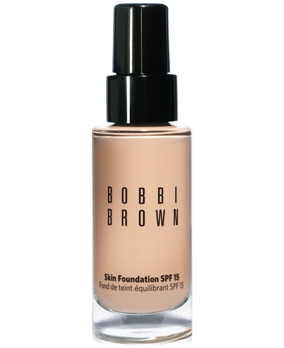 Shop Bobbi Brown Skin Foundation Spf 15, 1 oz In Alabaster (lightest Beige With White And