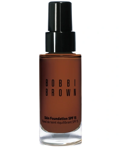Shop Bobbi Brown Skin Foundation Spf 15, 1 oz In . Cool Walnut (cool Rich Brown With Neut
