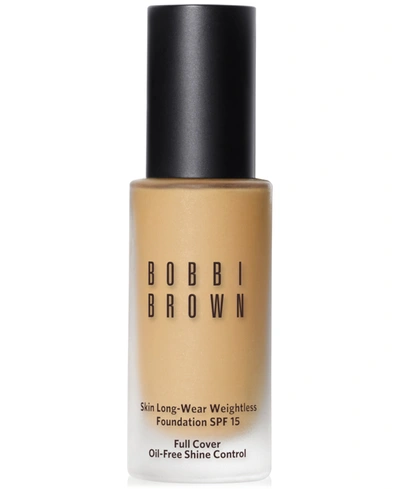 Shop Bobbi Brown Skin Long-wear Weightless Foundation Spf 15, 1-oz. In Sand (n-) Light Beige With Neutral Under
