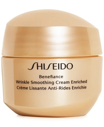 Shop Shiseido Benefiance Wrinkle Smoothing Cream Enriched, 0.7-oz.