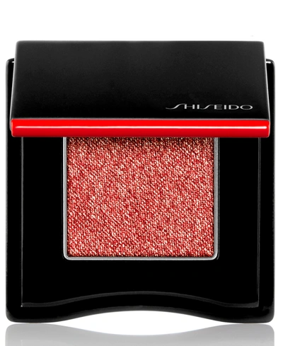Shop Shiseido Pop Powdergel Eye Shadow In Kura-kura Coral - Sparkling Coral