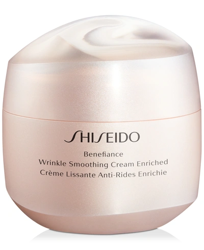 Shop Shiseido Benefiance Wrinkle Smoothing Cream Enriched, 2.5-oz.