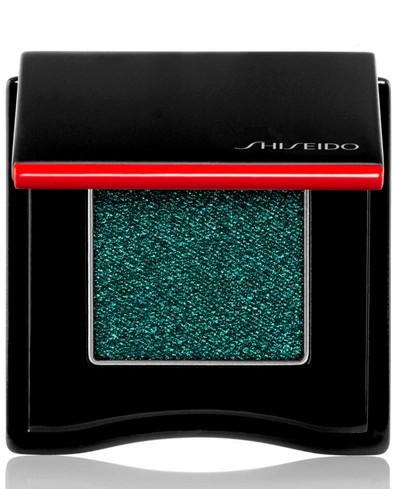 Shop Shiseido Pop Powdergel Eye Shadow In Zawa-zawa Green - Shimmering Teal