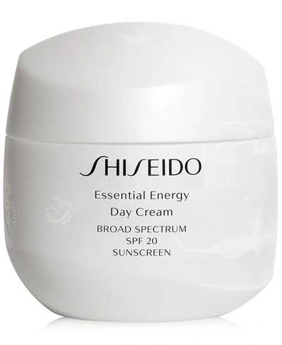 Shop Shiseido Essential Energy Day Cream Spf 20, 1.7-oz.
