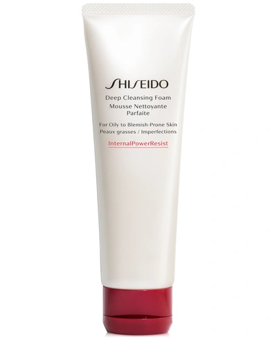 Shop Shiseido Deep Cleansing Foam (for Oily To Blemish-prone Skin), 4.2-oz.