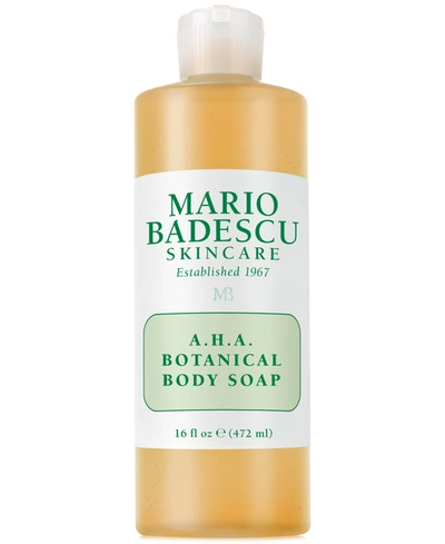 Shop Mario Badescu A.h.a. Botanical Body Soap, 16-oz.