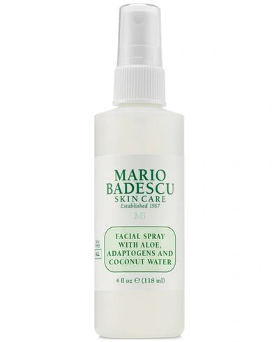 Shop Mario Badescu Facial Spray With Aloe, Adaptogens & Coconut Water, 4-oz.