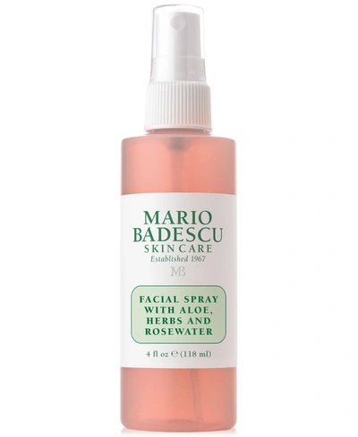 Shop Mario Badescu Facial Spray With Aloe, Herbs & Rosewater, 4-oz.