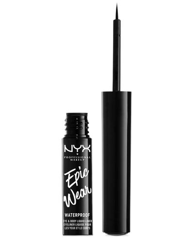 Shop Nyx Professional Makeup Epic Wear Long-lasting Waterproof Liquid Eyeliner In Black