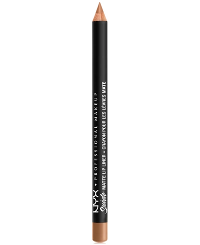 Nyx Professional Makeup Suede Matte Lip Liner In London (deep Sand Tan)