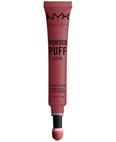 Shop Nyx Professional Makeup Powder Puff Lippie In Squad Goals (tea Rose Pink)