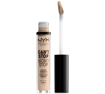 Shop Nyx Professional Makeup Can't Stop Won't Stop Contour Concealer, 0.11 Oz. In Alabaster