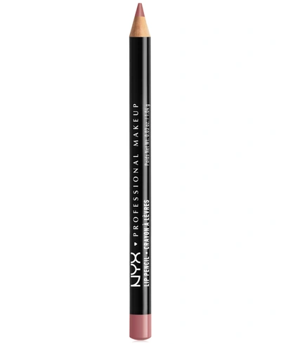 Shop Nyx Professional Makeup Slim Lip Pencil Creamy Long-lasting Lip Liner In Burgundy