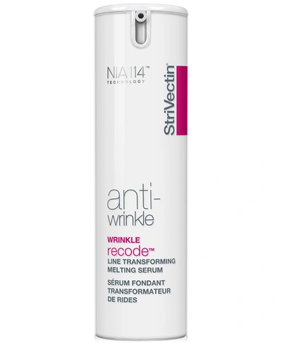 Shop Strivectin Anti-wrinkle Wrinkle Recode Serum, 1-oz. In No Color