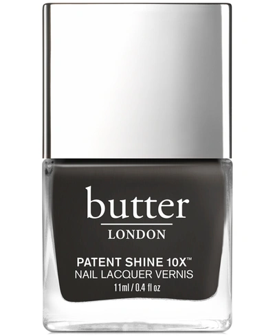 Shop Butter London Patent Shine 10x Nail Lacquer In Earl Grey (almost Black Crème)