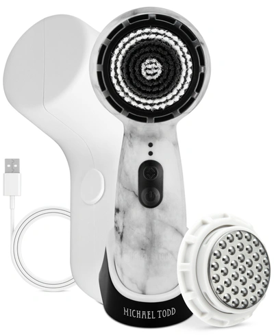 Shop Michael Todd Beauty Soniclear Petite Antimicrobial Sonic Skin Cleansing Brush In White Marble