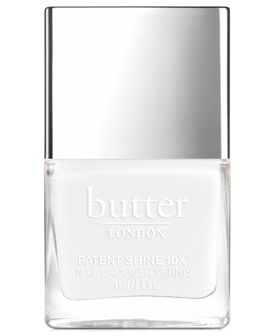 Shop Butter London Patent Shine 10x Nail Lacquer In Cotton Buds (classic White Crème)