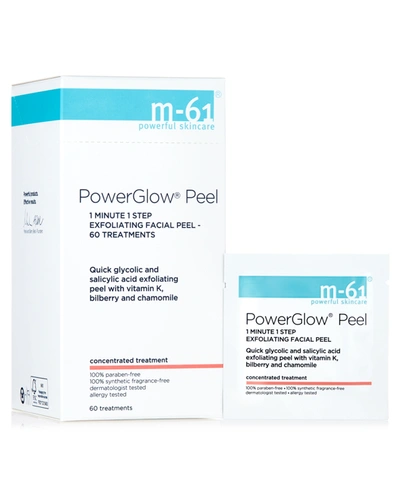 Shop M-61 By Bluemercury Powerglow Peel 1 Minute 1 Step Exfoliating Facial Peel, 60 Treatments