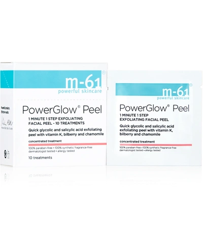 Shop M-61 By Bluemercury Powerglow Peel 1 Minute 1 Step Exfoliating Facial Peel, 10 Treatments