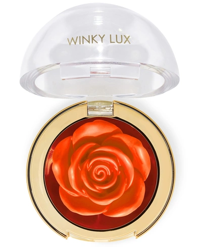 Shop Winky Lux Cheeky Rose Blush In Brilliant - Peachy Coral