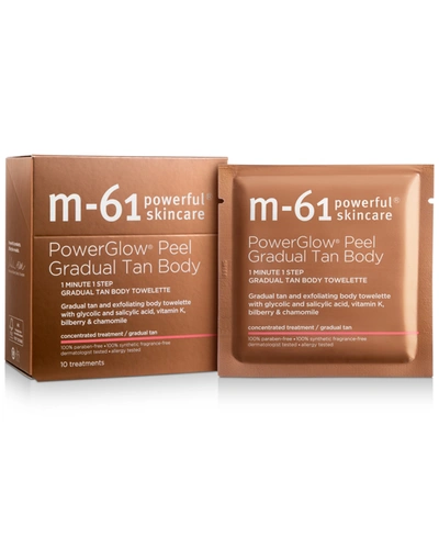 Shop M-61 By Bluemercury Powerglow Peel Gradual Tan Body, 10 Treatments In No Color