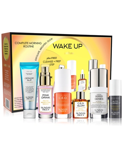Shop Sunday Riley 6-pc. Wake Up With Me Complete Brightening Morning Routine