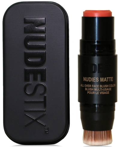Shop Nudestix Nudies Matte Blush In Nude Peach (soft Peachy Coral)