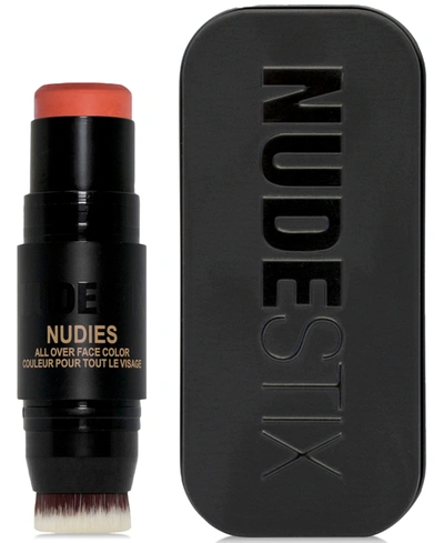 Shop Nudestix Nudies Matte Blush In Sunset Strip (soft Coral Nude)