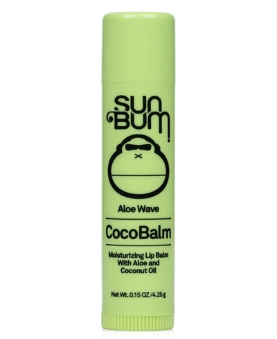Shop Sun Bum Coco Balm Moisturizing Lip Balm, 0.15 Oz. In Aloe Wave