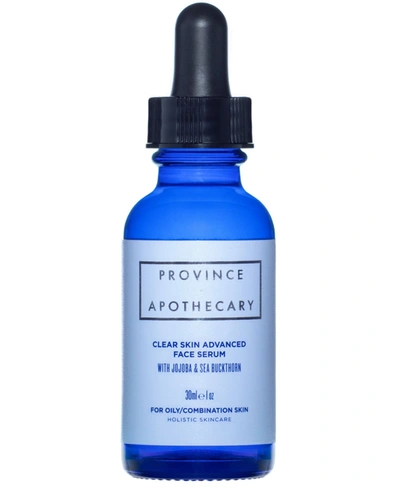 Shop Province Apothecary Clear Skin Advanced Face Serum, 1 oz In Baby Blue