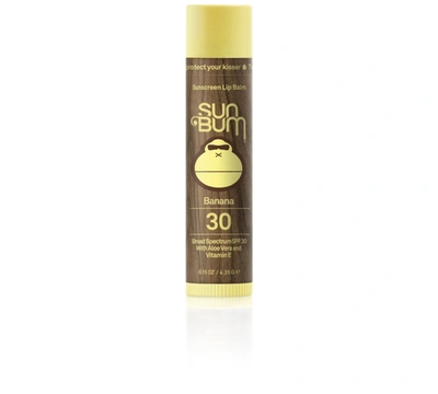 Shop Sun Bum Sunscreen Lip Balm Spf 30, 0.15 Oz. In Banana