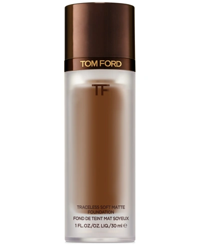 Shop Tom Ford Traceless Soft Matte Foundation Spf 20, 1-oz. In . Macassar-very Deep/cool Undertone