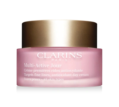 Shop Clarins Multi-active Day Cream - All Skin Types, 1.6oz