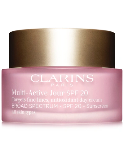 Clarins Multi-active Anti-aging Day Moisturizer With Spf 20 For Glowing Skin