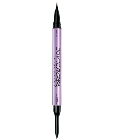 Urban Decay Brow Blade Ink Stain + Waterproof Eyebrow Pencil In Blackout
