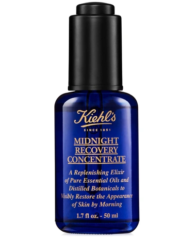 Shop Kiehl's Since 1851 Midnight Recovery Concentrate Moisturizing Face Oil, 1.7-oz. In No Color