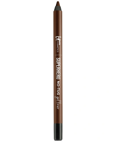 Shop It Cosmetics Superhero No-tug Gel Liner In Brilliant Brown - Soft Natural Brown