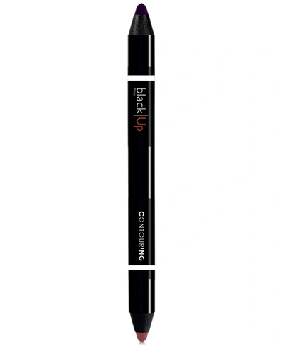 Shop Black Up Ombre Lips Double-ended Contour Pencil In Contl Plum And Nude