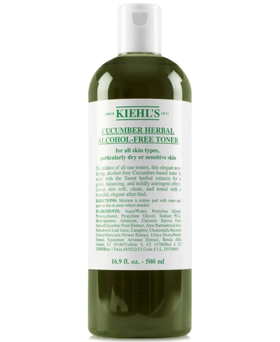 Shop Kiehl's Since 1851 Cucumber Herbal Alcohol-free Toner, 16.9-oz. In No Color
