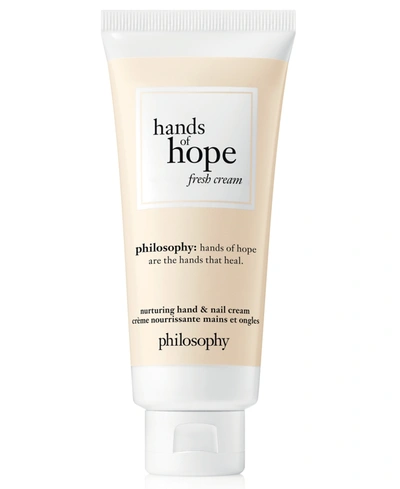 Shop Philosophy Hands Of Hope Hand Cream In Fresh Cream