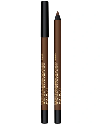 Shop Lancôme 24h Drama Liqui-pencil Waterproof Eyeliner Pencil In Brown