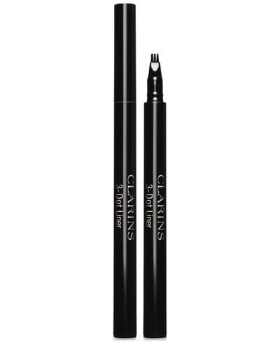 Shop Clarins 3 Dot Long-lasting Liquid Eyeliner In Black