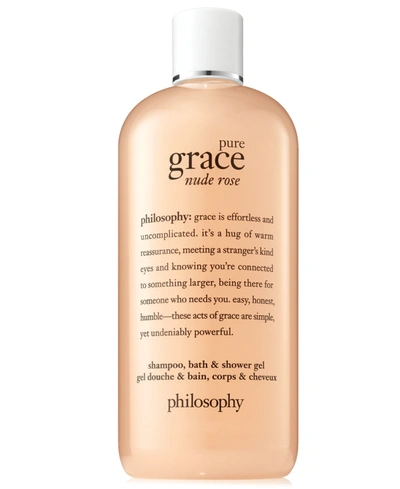 Shop Philosophy Pure Grace Nude Rose Shower Gel, 16-oz. In No Color