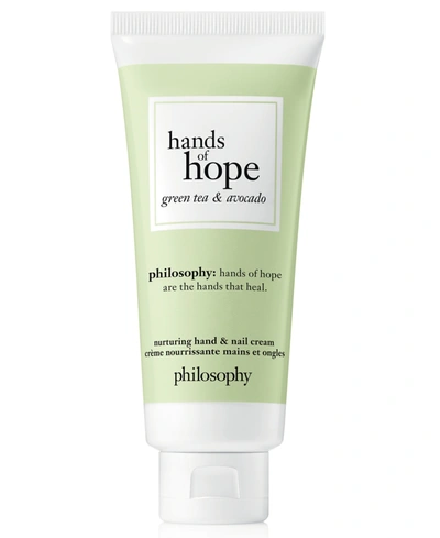 Shop Philosophy Hands Of Hope Hand Cream In Green Tea And Avacado