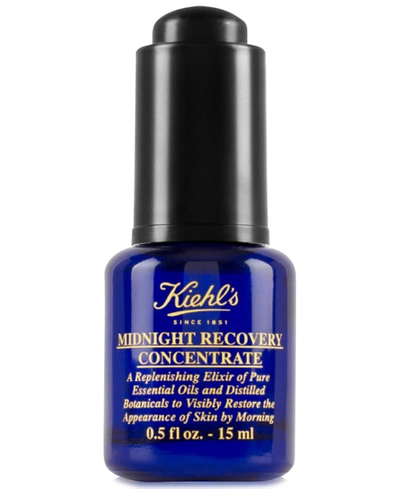 Shop Kiehl's Since 1851 Midnight Recovery Concentrate Moisturizing Face Oil, 0.5-oz. In No Color